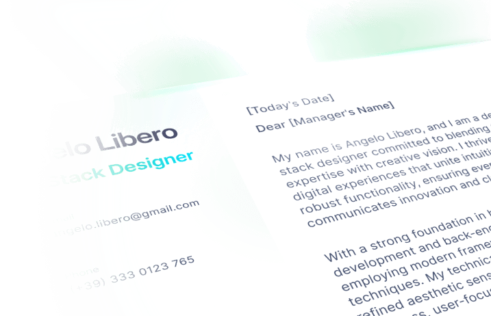 Cover letter generator cta