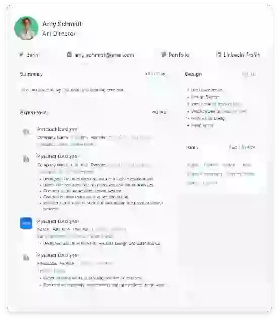 sample resume